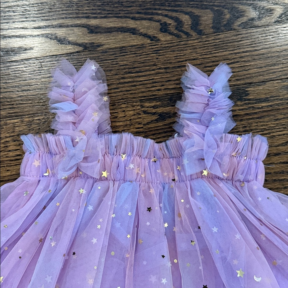 Pink, Purple and Blue Whimsical Tulle Dress 12-18 Months - Picture 3 of 5